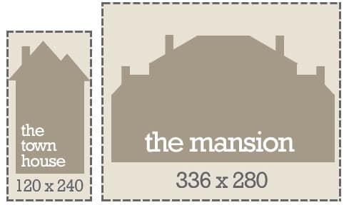 ad sizes and rates