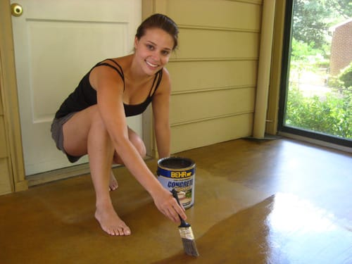 painting a floor