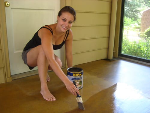 do it yourself interior concrete coloring