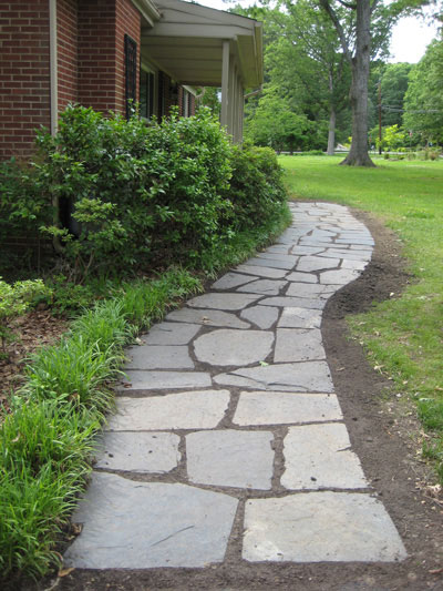 How To Lay A Slate Walkway For Instant Cottage Curb Appeal