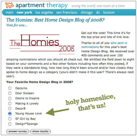 homies 2008 apartment therapy young house love homies 2008 apartment therapy young house love