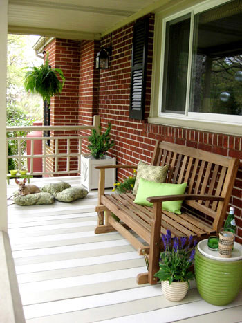 How To Paint A Wood Deck Or Front Porch | Young House Love