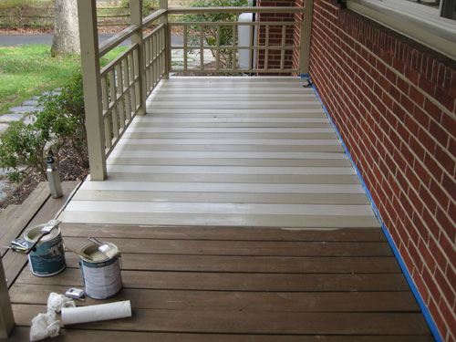 How To Paint A Wood Deck Or Front Porch | Young House Love