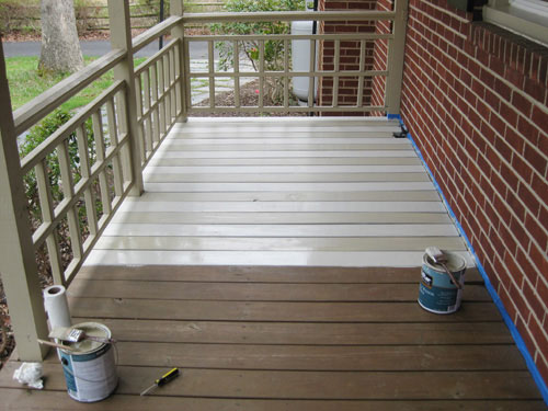 How To Paint A Wood Deck Or Front Porch | Young House Love