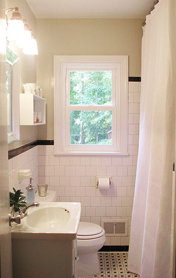 black and white tile bathroom. Tackling The Bathroom: Chapter