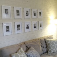 Hanging A Family Photo Grid Over The Couch
