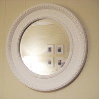 Spray Painting A Round Mirror Bright White