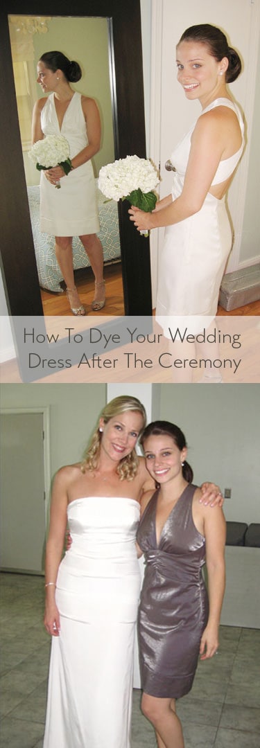 dyeing wedding dress black