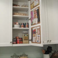 Adding A Pinboard For Recipes Inside Your Kitchen Cabinet