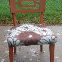 Cheap Chair Makeovers With Floral Fabric