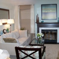 A Formal Blue And Tan Living Room Makeover