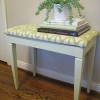 Painting And Reupholstering An Old $7 Thrift Store Bench