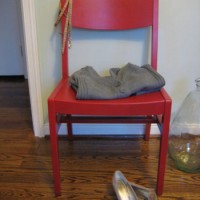 Sanding & Painting A Modern Chair Red