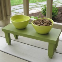 How To Make A Dog Food Station & Side Table Planter