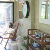 Painting Exterior Brick In The Sunroom