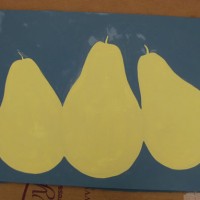 A DIY Art Project: Pear Painting