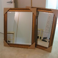 Painting & Hanging Two Mirrors To Act As Windows