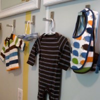 Adding Fold-Down Wall Hooks For Clothes In A Nursery
