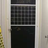 How To Turn A Door Into A Message Board With Chalkboard Paint