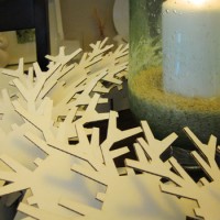 Making A Cardboard Snowflake Wreath