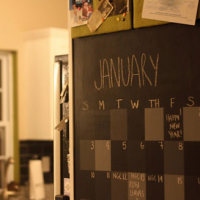 How To Make A Chalkboard Wall Calendar