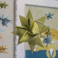 A DIY Baby Mobile With Folded Moravian Stars