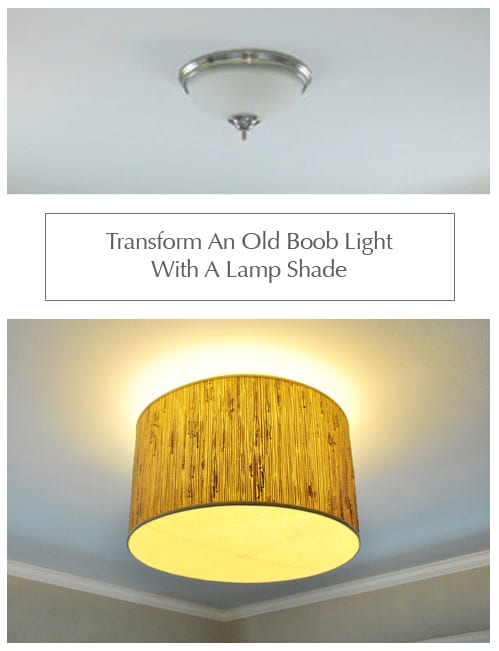 Making A Ceiling Light With A Diffuser From A Lamp Shade Young House Love