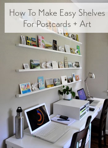 How To Make Wall Shelves For Postcards Art It S Easy Young