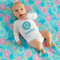 Weekly Baby Pictures: How We Take Them & Photoshop The Number On The Onesie
