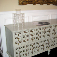 Turning A Card Catalog Into A Buffet