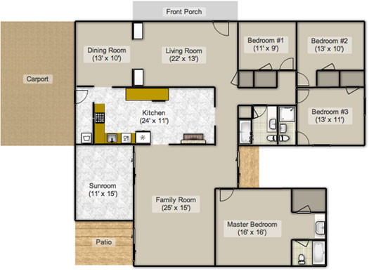 Floor Plan Sketch. Floorplanner. Floor Plan. Living Space with