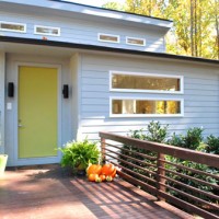 How We Picked A Yellow-Green Front Door Color