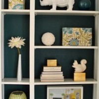 How To Paint The Back Of Your Built In Bookcases