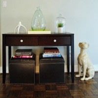 A Console Table In A Hallway