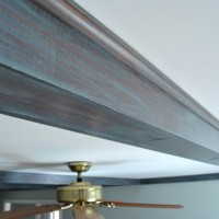 How To Gray-Wash Wood Ceiling Beams