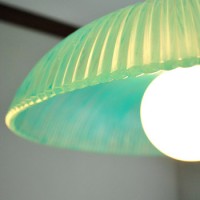 How To Paint A Glass Lampshade Turquoise