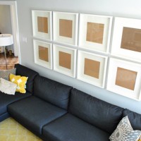How To Hang A Grid Of Frames Over The Couch (And What Not To Do)