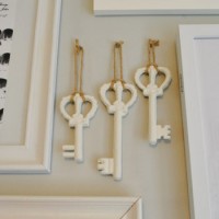 Painting & Hanging Big Metal Keys On Our Gallery Wall