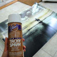 How To Use Acrylic Medium To Glue A Large Print To A Canvas