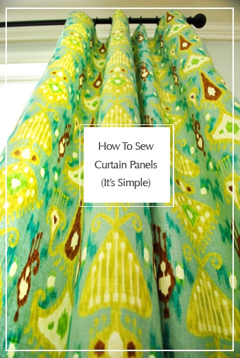 How To Sew Curtain Panels It S Simple Young House Love