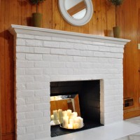 How To Paint A Brick Fireplace