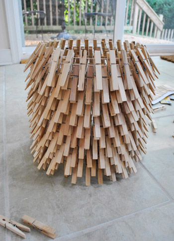 How To Make A Clothespin Chandelier