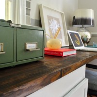 How To Make A Planked Wood Desk