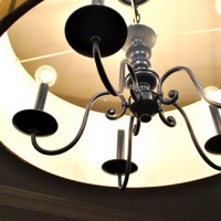 Upgrading An Old Chandelier With Paint & A New Shade