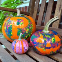 Four No-Cut Pumpkin Decorating Ideas For Kids