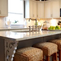 Using Brackets To Makeover A Kitchen Island