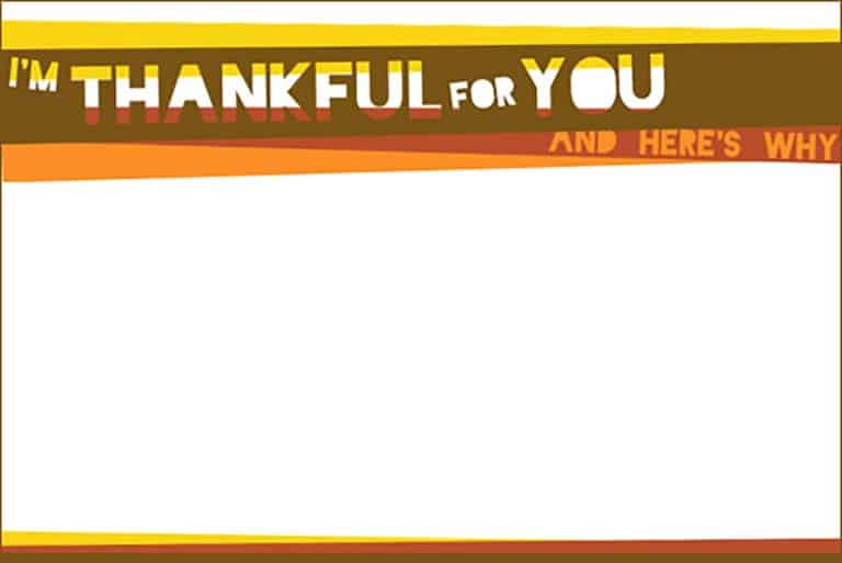 Free Thanksgiving Gratitude Printable