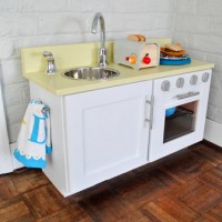 How To Make A Homemade Play Kitchen From A Cabinet