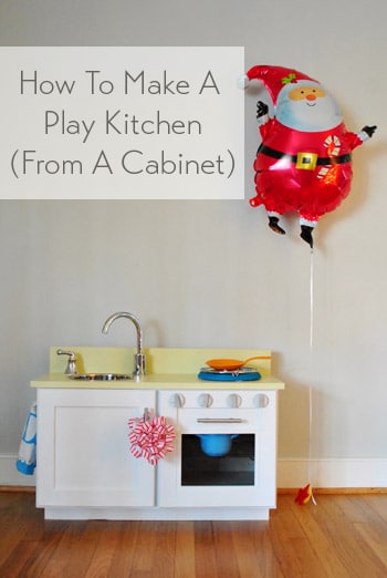 handmade play kitchen