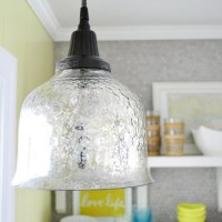 How To Spray Paint A Pendant Light’s Cord & Canopy